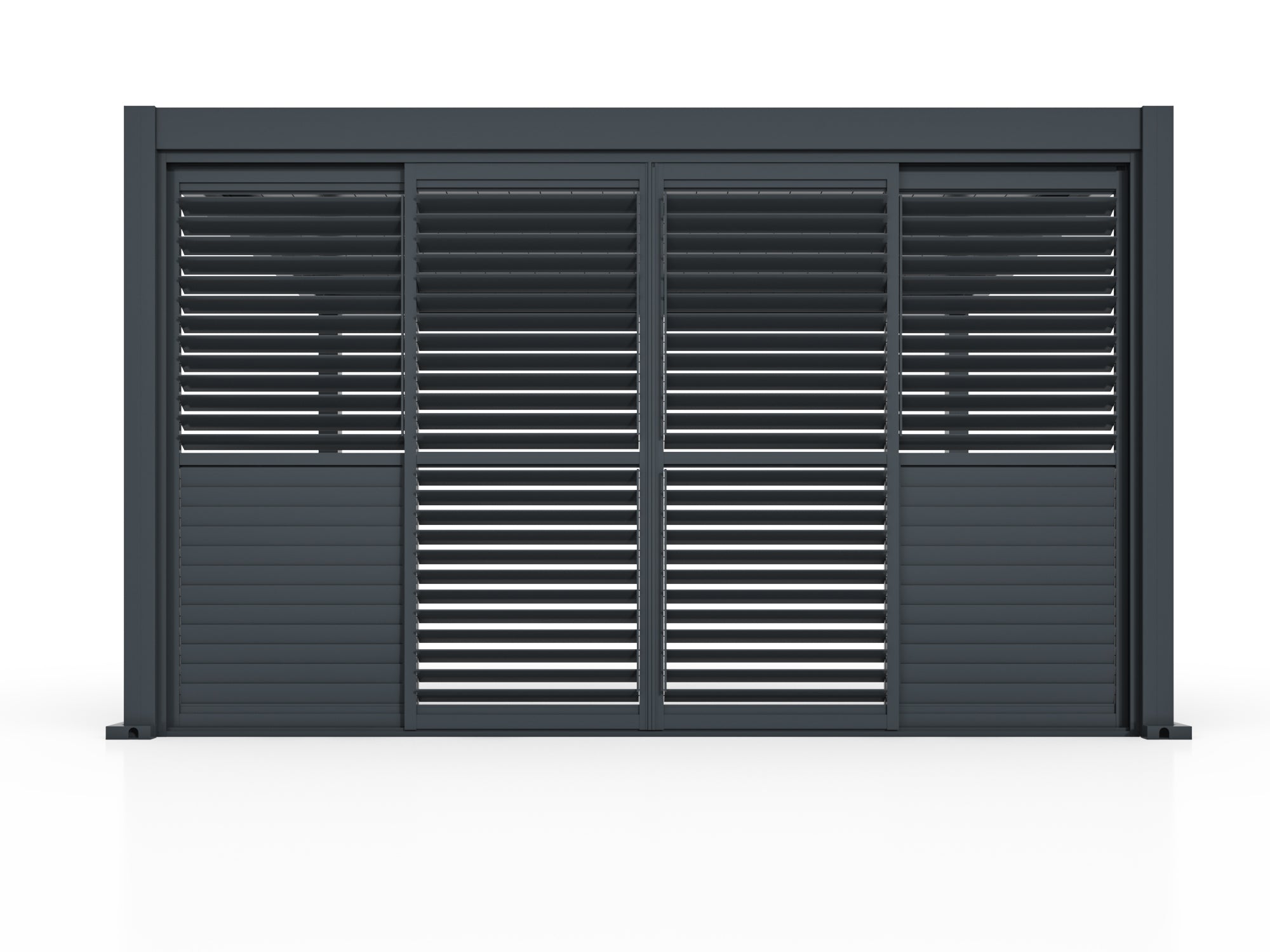 Sliding Louvered Panels