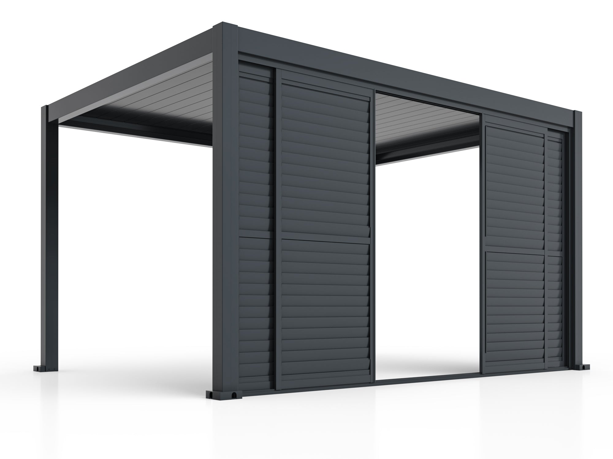 Sliding Louvered Panels